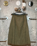 long wool skirt brown