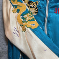 reversible embroidered satin  jacket