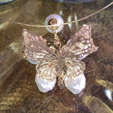 pearl butterfly choker