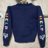 shipwreck elephant sweater knit distressed ship kids navy