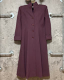 purple long coat