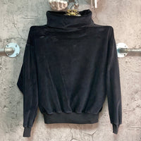 black long turtleneck sweatshirt