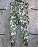 Ne-net animal camouflage patterned pants