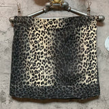 leopard gray skirt