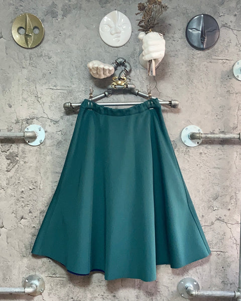 bonding flare skirt green