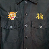 tiger & dragon embroidered shirt