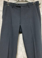 navy stretch slim trousers Uniqlo length 85
