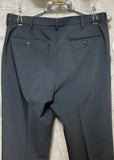 navy stretch slim trousers Uniqlo length 85