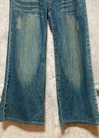 bijou studded baggy jeans wide loose flare