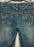 bijou studded baggy jeans wide loose flare