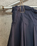 navy long skirt