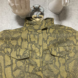 python printed jacket Cimarron green