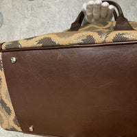 Squiggle print boston bag Vivienne Westwood brown beige