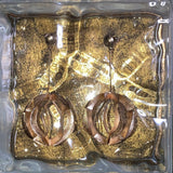 gold  honeycomb ball piercings