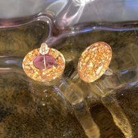 gold leaf x resin piercings