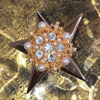 GemCraft star brooch pin gold