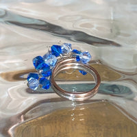 blue beads ring
