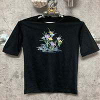 Iris laevigata  black T shirt