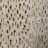 fringed knit vest beige