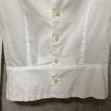 white pleated blouse 1/2 un-demi