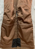 windex brown ski pants bibs