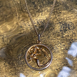 aquarius mermaid necklace gold