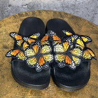 butterfly sandals yellow