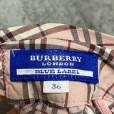 burberry blue label high-neck sleeveless blouse pink