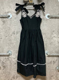 pearl black dress