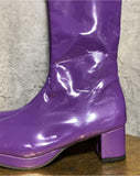 long boots purple